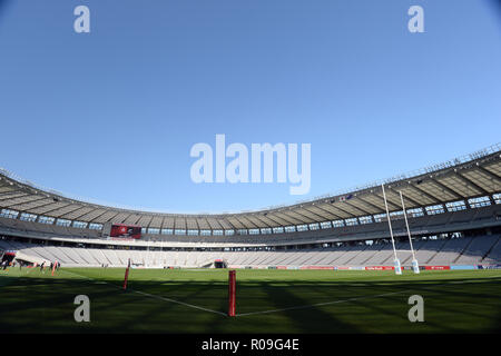 Tokyo, Japon. 06Th Nov, 2018. Vue générale de la Nouvelle-Zélande au cours de la test-match de rugby entre le Japon et la Nouvelle-Zélande au Ajinomoto Stadium à Tokyo, Japon le 3 novembre 2018. Credit : AFLO/Alamy Live News Crédit : AFLO Co.,Ltd/Alamy Live News Banque D'Images