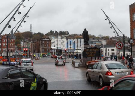 Cork, Irlande. 29Th sep 2018. Fermeture Du Pont St Patricks, la ville de Cork. Vendredi prochain St Patricks pont sera près de 7h00 sur le 9ème jusqu'à 6h le lundi 12. C'est pour faciliter des travaux de resurfaçage des routes dans le cadre de la réhabilitation du pont St Patricks Cumnor par Construction. Le projet a déjà vu le sentier en amont fermé jusqu'à mi-novembre. Credit : Damian Coleman/Alamy Live News. Banque D'Images