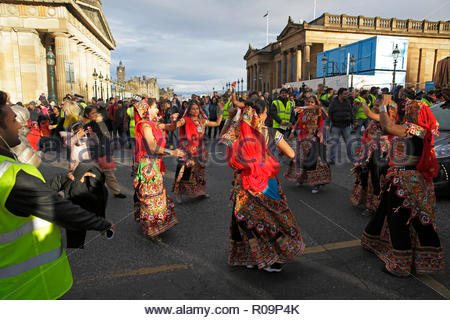 Edinburgh, Royaume-Uni. 3 novembre, 2018. Festival du Diwali street parade au monticule. Credit : Craig Brown/Alamy Live News. Banque D'Images