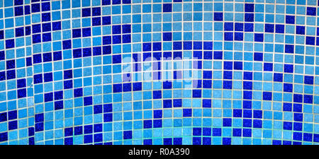 Carrés de fond bleu vue rapprochée Banque D'Images