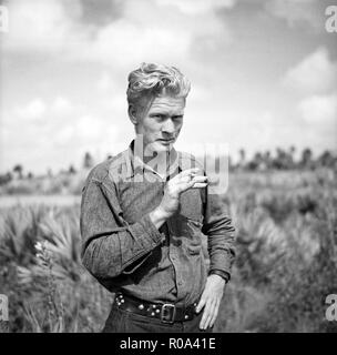 Travailleur migrant de l'Oklahoma, Deerfield, Massachusetts, USA, Arthur Rothstein, Farm Security Administration, Janvier 1937 Banque D'Images