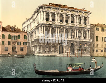 Pesaro Palace, Italie, impression Photochrome, Detroit Publishing Company, 1900 Banque D'Images