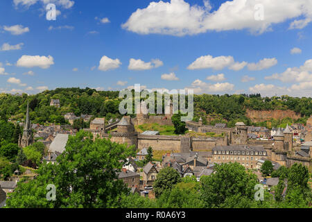 Fougères - Cité médiévale en Bretagne, France Banque D'Images