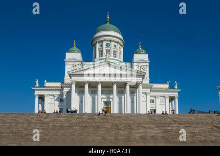 Cathédrale d'Helsinki est l'Église évangélique luthérienne de Finlande cathédrale du diocèse de Helsink situé dans le district de Kruununhaka dans le centre de Banque D'Images