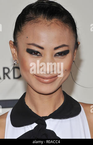 Bai Ling arrivant à 50e Grammy Award au Staples Center de Los Angeles. portrait les yeux sourire07  puisage 07 Red Carpet Event, Vertical, USA, Cinéma, Célébrités, photographie, Bestof, Arts, Culture et divertissement, Célébrités Topix fashion / Vertical, Best of, événement dans la vie d'Hollywood, Californie - Tapis rouge et en backstage, USA, Cinéma, Célébrités, cinéma, télévision, Célébrités célébrités musique, photographie, Arts et culture, Bestof, divertissement, Topix headshot, vertical, une personne, à partir de l'an 2008, enquête tsuni@Gamma-USA.com Banque D'Images