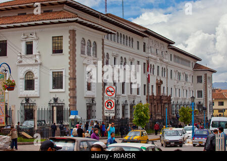 Bâtiment de la municipalité de Cusco Banque D'Images