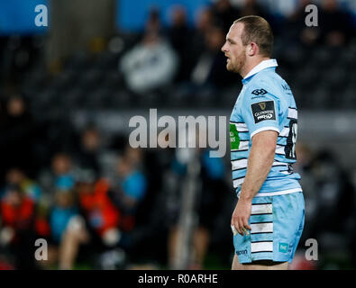 2 novembre, stade Liberty , Swansea, Pays de Galles ; pro Guinness 14's Ospreys Rugby Glasgow Warriors v ; Nick Grigg Crédit : Simon King/News Images Banque D'Images