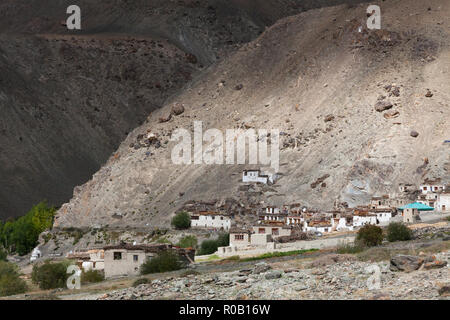 Cha (également connu sous le nom de Char) - village du Zanskar, le Jammu-et-Cachemire, l'Inde Banque D'Images