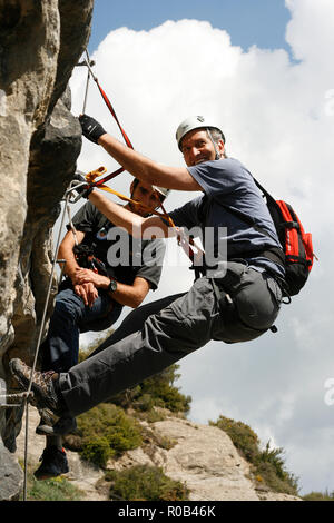 Ferrata. Centelles. Catalunya. Espagne Banque D'Images