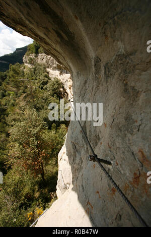 Ferrata. Centelles. Catalunya. Espagne Banque D'Images