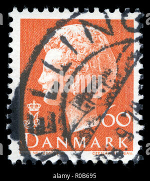 Timbre-poste du Danemark à la Reine Margrethe II SERIE 1 Banque D'Images