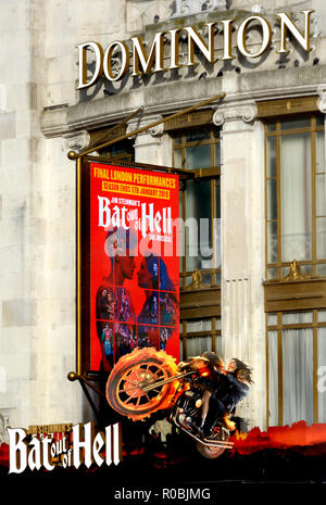 Bat out of Hell (Viande) au Dominion Theatre, Londres, Angleterre, Royaume-Uni. Novembre 2018 Banque D'Images