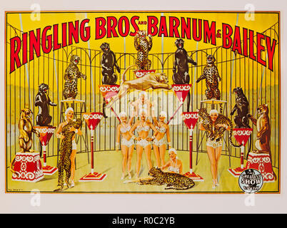 Ringling Bros and Barnum & Bailey Circus, Affiche, lithographie, 1945 Banque D'Images
