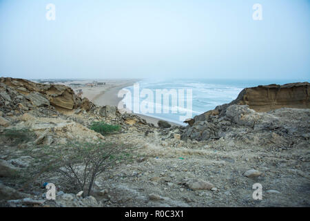 Kund Malir est une plage déserte au Baloutchistan, Banque D'Images