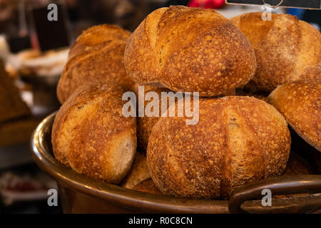 Au Levain frais roule à une boulangerie dans le Borough Market Banque D'Images