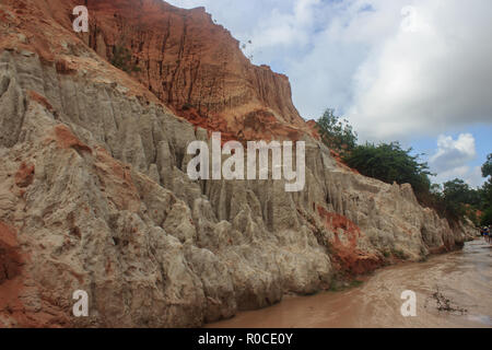 Fairytale ruisseau, rivière pierre de sable à mui ne vietnam Banque D'Images