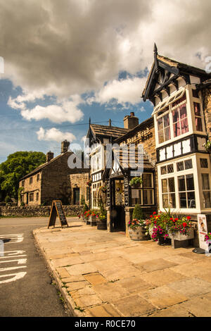 Old Nags Head Pub en milieu rural Edale Derbyshire Ray Boswell Banque D'Images