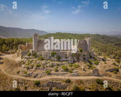 Château de Alcala de Xivert. Castellon. Espagne Banque D'Images