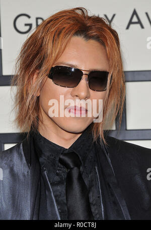 Yoshiki arriver au 50e Grammy Award au Staples Center de Los Angeles. contact avec les yeux bien glassYoshiki headshot 40 Red Carpet Event, Vertical, USA, Cinéma, Célébrités, photographie, Bestof, Arts, Culture et divertissement, Célébrités Topix fashion / Vertical, Best of, événement dans la vie d'Hollywood, Californie - Tapis rouge et en backstage, USA, Cinéma, Célébrités, cinéma, télévision, Célébrités célébrités musique, photographie, Arts et culture, Bestof, divertissement, Topix headshot, vertical, une personne, à partir de l'an 2008, enquête tsuni@Gamma-USA.com Banque D'Images