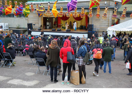 Edinburgh, Royaume-Uni. 3 novembre, 2018. Festival du Diwali à Princes Street Gardens et le Ross Bandstand. Credit : Craig Brown/Alamy Live News. Banque D'Images