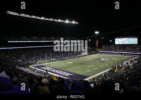 Seattle, WA, USA. 29Th sep 2018. Husky Stadium lors d'un match entre le Stanford Cardinal et Washington Huskies au Husky Stadium à Seattle, WA. Les Huskies à l'encontre du Cardinal 27-23. Sean Brown/CSM/Alamy Live News Banque D'Images