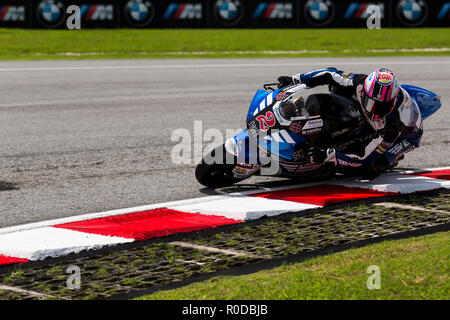 Le Circuit International de Sepang, Sepang, Malaisie. 4ème Nov, 2018. MotoGP de Malaisie, la journée de la course ; SAG Team rider Jesko Raffin durant la course Moto2 : Action Crédit Plus Sport/Alamy Live News Banque D'Images