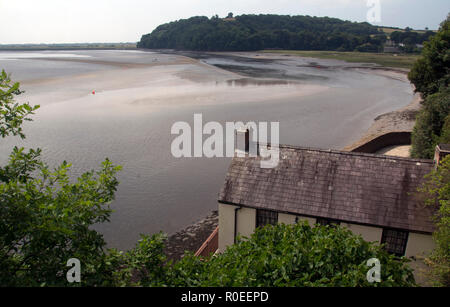 CARMARTHENSHIRE CARMARTHEN ; DYLAN THOMAS' BOAT HOUSE Banque D'Images