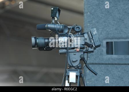 Caméraman à un concert Banque D'Images