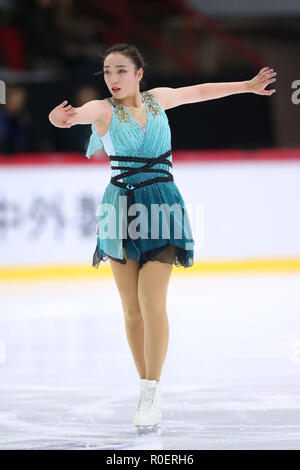 Rika Hongo (JPN), le 3 novembre 2018 - Patinage Artistique : ISU Grand Prix of Figure Skating 2018/2019 Grand Prix d'Helsinki 2018 féministe de patinage libre à l'Hôtel de Glace d'Helsinki, Helsinki, Finlande. (Photo de YUTAKA/AFLO SPORT) Banque D'Images