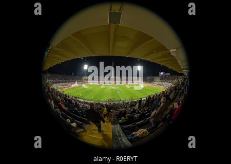 Vue générale du stade Artemio Franchi au cours de l'Italien 'Serie' une correspondance entre Fiorentina 1-1 roms au stade Artemio Franchi , le 3 novembre 2018 à Florence, en Italie. (Photo de Maurizio Borsari/AFLO) Banque D'Images