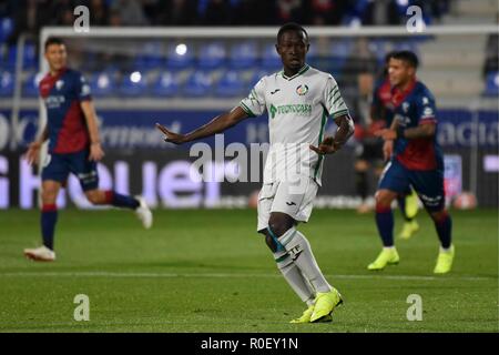 FOOTBALL - Ligue espagnole - HUESCA V GETAFE Djene de Getafe en action au cours de la ligue espagnole, la Liga Santander, match de football entre Huesca et Getafe le 4 novembre 2018 à Alcoraz stadium à Huesca, Espagne. (Photo par VerÃ³nica Lacasa/Cordon Cordon) Appuyez sur appuyez sur Banque D'Images