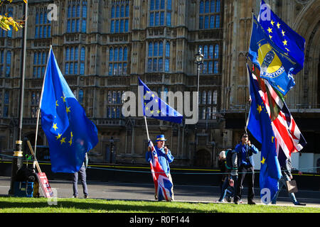 Londres, Royaume-Uni. 29 Oct, 2018. Les protestataires sont vus holding flags pendant la manifestation qui a eu lieu à l'extérieur du palais de Westminster, Londres. Credit : Dinendra Haria SOPA/Images/ZUMA/Alamy Fil Live News Banque D'Images