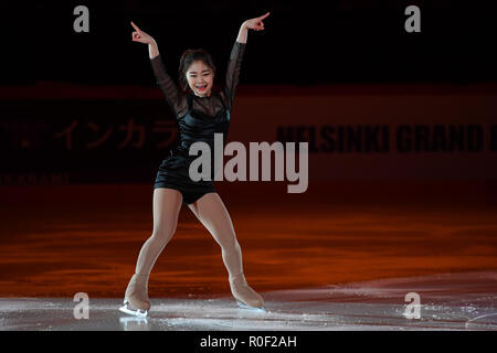 Helsinki, Finlande. 4ème Nov 2018. Au cours du Gala de l'exposition à la finale du Grand Prix de patinage artistique 2018 à Helsinki Helsinki (Helsingin Jaahalli Hall de glace) le dimanche, 04 novembre 2018. HELSINKI . (Usage éditorial uniquement, licence requise pour un usage commercial. Aucune utilisation de pari, de jeux ou d'un seul club/ligue/dvd publications.) Crédit : Taka Wu/Alamy Live News Banque D'Images