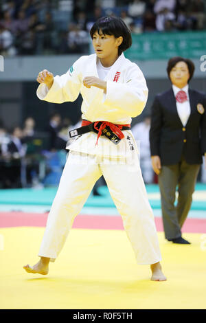 Haruka Funakubo, Novembre 4, 2018 - Judo Kodokan Cup 2018 : -57kg femmes au Port de Chiba Arena à Chiba, au Japon. (Photo par Yohei Osada/AFLO SPORT) Banque D'Images