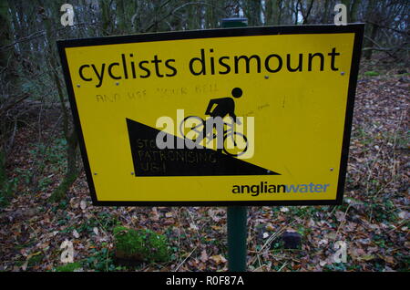 Inscrivez-vélo. Le Macmillan Way. Le Lincolnshire. East Midlands. L'Angleterre. UK Banque D'Images