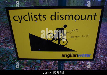 Inscrivez-vélo. Le Macmillan Way. Le Lincolnshire. East Midlands. L'Angleterre. UK Banque D'Images