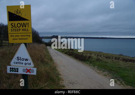 Inscrivez-vélo. Le Macmillan Way. Le Lincolnshire. East Midlands. L'Angleterre. UK Banque D'Images