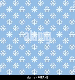 Hand drawn vector flocons blanc motif transparent sur le fond bleu. Décoration d'hiver. Illustration de Vecteur