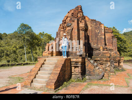 Ancienne ville de ruines en mon fils, Vietnam Banque D'Images