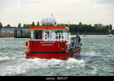 À Hayling Island Ferry Portsmouth, Hampshire, Angleterre Banque D'Images