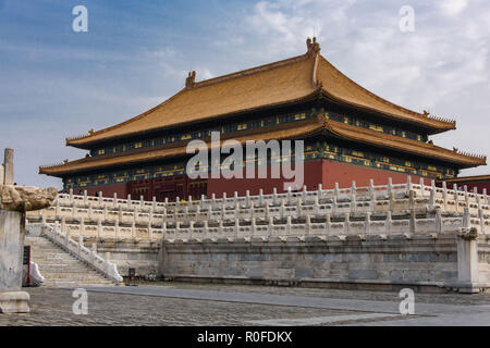 La Cité Interdite, grand complexe de palais à Pékin, accueil des empereurs chinois Banque D'Images