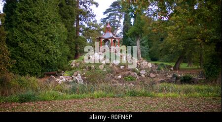 L''Abbaye de Woburn sol et jardins, Bedford, Angleterre Banque D'Images