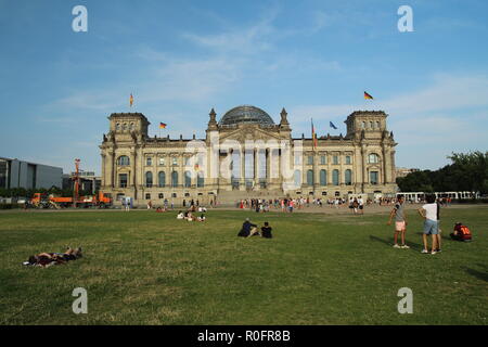 Bâtiment du Reichstag. Berlin. L'Allemagne. Banque D'Images