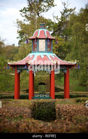 L''Abbaye de Woburn sol et jardins, Bedford, Angleterre Banque D'Images