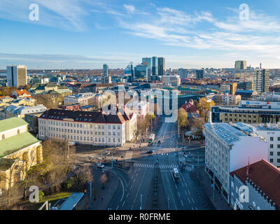 L'Estonie, Tallinn - 04.11.2018 : Vue aérienne de la ville TALLINN ESTONIE Banque D'Images