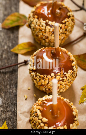 Caramel Candy Apple Banque D'Images