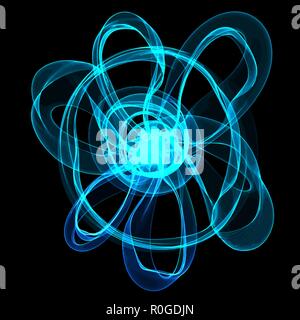 Blue fire flower Illustration de Vecteur