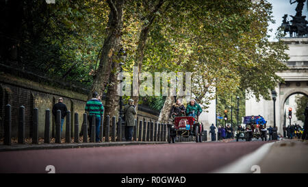 Bonhams Londres à Brighton Veteran Car Run 2018 à Hyde Park Banque D'Images