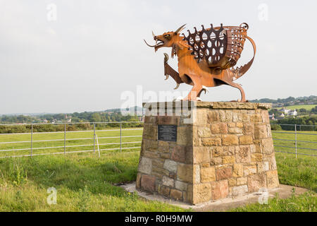 Jubilé Bagillt Beacon, silex, Flintshire, Pays de Galles, Royaume-Uni Banque D'Images