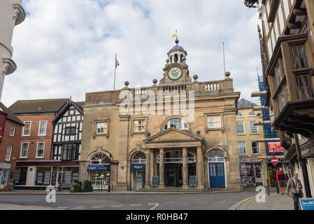 L'Buttercross vu de Broad Street dans Ludlow, Shropshire Banque D'Images